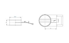 pipe regulator gate, diam. 300x3 mm